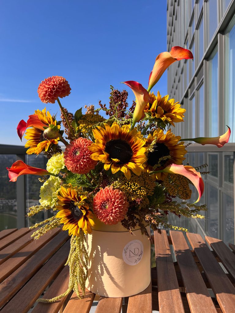 Golden Sunflower Box