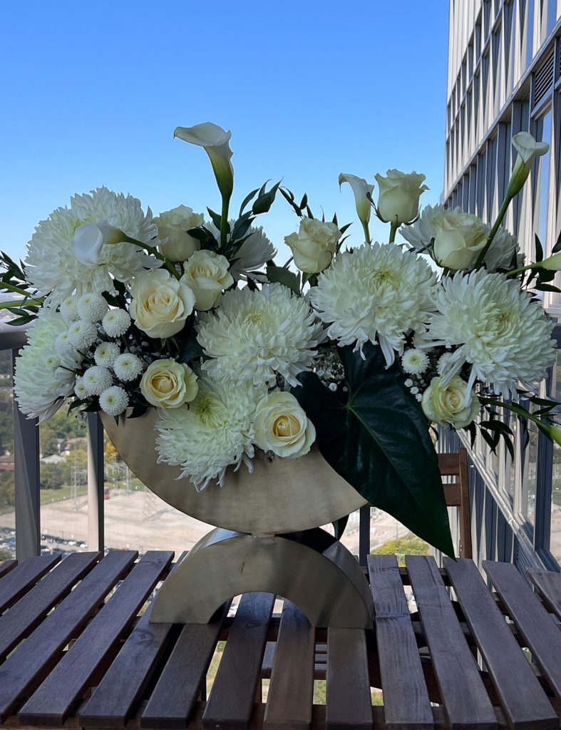 Peaceful White Arrangement